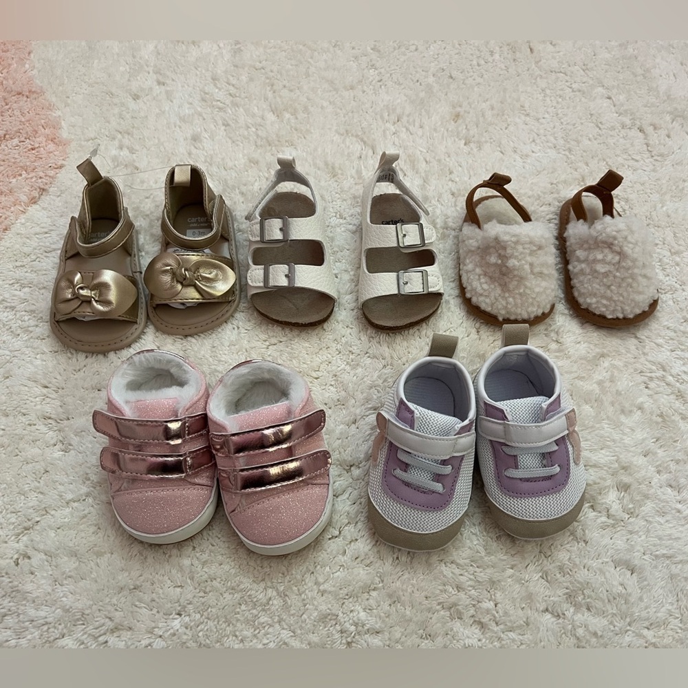 Baby girl shoe bundle- new